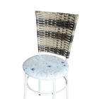 Conjunto 4 Cadeiras Branca Para Cozinha Hawai Cappuccino Prem