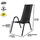 Conjunto 4 Cadeiras Canadá, Artesanal, Para Área, Varanda, Ed