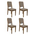 Conjunto 4 Cadeiras Carol Imbuia/ - Pr Móveis