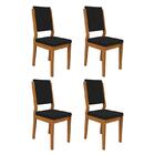 Conjunto 4 Cadeiras Carol Ipê/ - Pr Móveis