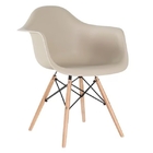 Conjunto 4 Cadeiras Charles Eames Com Braços Nude - Kza Bela