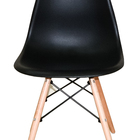Conjunto 4 Cadeiras Charles Eames Eiffel Concha Fixa - Preto