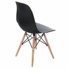 Conjunto 4 Cadeiras Charles Eames Eiffel Concha Fixa - Preto