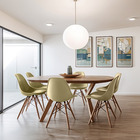 Conjunto 4 Cadeiras Charles Eames Eiffel Wood Base Madeira -