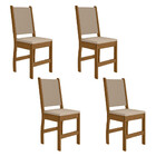 Conjunto 4 Cadeiras Clara Poliman Móveis