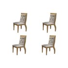 Conjunto 4 Cadeiras Clarice Rufato Esmeralda/imbuia