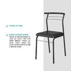 Conjunto 4 Cadeiras De Jantar 1708 Carraro Preto