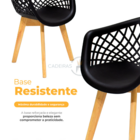 Conjunto 4 Cadeiras De Jantar Cozinha Sala Quarto Varanda Áre