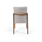 Conjunto 4 Cadeiras De Jantar Estofada Em Madeira Garbo Cinza