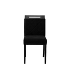 Conjunto 4 Cadeiras De Jantar Poloux Veludo Preto Fino Móveis