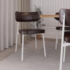 Conjunto 4 Cadeiras De Jantar Revestimento Sintetico Alloa Es