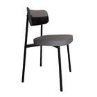 Conjunto 4 Cadeiras De Jantar Tecido Sint. Alloa Est. Preta