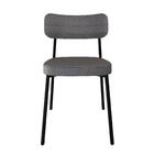 Conjunto 4 Cadeiras De Jantar Tecido Sint. Alloa Est. Preta