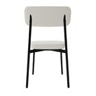 Conjunto 4 Cadeiras De Jantar Tecido Sint. Alloa Est. Preta