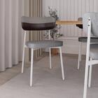 Conjunto 4 Cadeiras De Jantar Tecido Sintetico Alloa Est. Bra