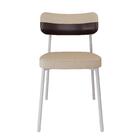 Conjunto 4 Cadeiras De Jantar Tecido Sintetico Alloa Est. Bra