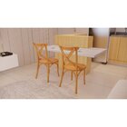 Conjunto 4 Cadeiras De Madeira Maciça Tauarí X Texas Nozes