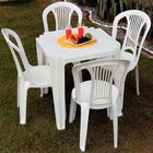 Conjunto 4 Cadeiras De Plástico Polipropileno Bistrô Para Bar