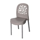 Conjunto 4 Cadeiras Deluxe Nude Cinza