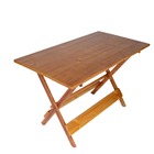 Conjunto 4 Cadeiras E 1 Mesa Dobrável De Madeira  120 X 70 -