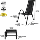 Conjunto 4 Cadeiras E Mesa De Centro Canadá, Para Área, Edícu