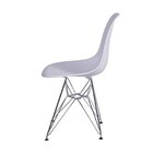 Conjunto 4 Cadeiras Eames Dkr Base Cromada  Branco