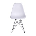 Conjunto 4 Cadeiras Eames Dkr Base Cromada  Branco
