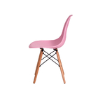 Conjunto 4 Cadeiras Eiffel Eames Rosa Claro + 1 Mesa Eames 80