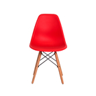 Conjunto 4 Cadeiras Eiffel Eames Vermelha + 1 Mesa Eames 80cm