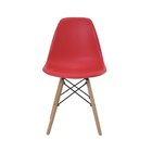 Conjunto 4 Cadeiras Eiffel Pp Base Madeira Desmontada  Vermel