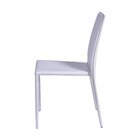 Conjunto 4 Cadeiras Em Metal E Corino Glam  Branco