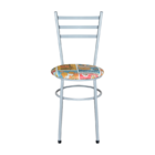 Conjunto 4 Cadeiras Epoxi Cinza Para Cozinha Com Assento Pers