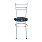 Conjunto 4 Cadeiras Epoxi Cinza Para Cozinha Com Assento Pers