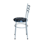 Conjunto 4 Cadeiras Epoxi Cinza Para Cozinha Com Assento Pers