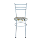 Conjunto 4 Cadeiras Epoxi Cinza Para Cozinha Com Assento Pers