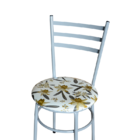 Conjunto 4 Cadeiras Epoxi Cinza Para Cozinha Com Assento Pers