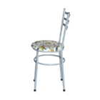 Conjunto 4 Cadeiras Epoxi Cinza Para Cozinha Com Assento Pers