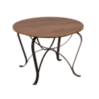 Conjunto 4 Cadeiras Estofada Florida E Mesa De Centro Com Tam