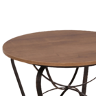 Conjunto 4 Cadeiras Estofada Florida E Mesa De Centro Com Tam