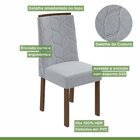 Conjunto 4 Cadeiras Estofadas Astrid Móveis Lopas Imbuia Clea