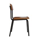 Conjunto 4 Cadeiras Estofadas Fixa Empilhável Fit Caramelo /