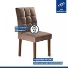 Conjunto 4 Cadeiras Estofadas Hobby Chocolate/ Animale Marrom