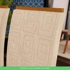 Conjunto 4 Cadeiras Estofadas Kesha Casa 812