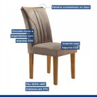 Conjunto 4 Cadeiras Estofadas Laguna Ypê