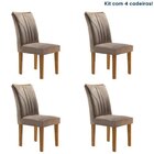 Conjunto 4 Cadeiras Estofadas Laguna Ypê