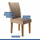 Conjunto 4 Cadeiras Estofadas Moscou Ypê