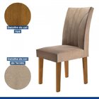 Conjunto 4 Cadeiras Estofadas Moscou Ypê