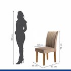 Conjunto 4 Cadeiras Estofadas Moscou Ypê