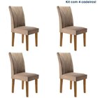 Conjunto 4 Cadeiras Estofadas Moscou Ypê