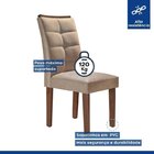 Conjunto 4 Cadeiras Estofadas Nápoles Chocolate